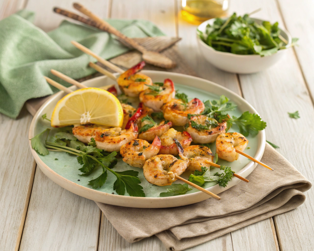 10 quick, easy grilling recipes: Grilled shrimp skewers