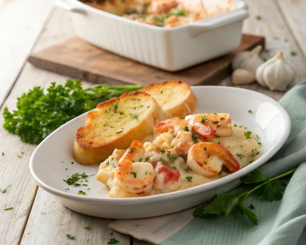 How to Make Garlic Shrimp Gratin in 3 Simple Steps – Served and Ready to Eat