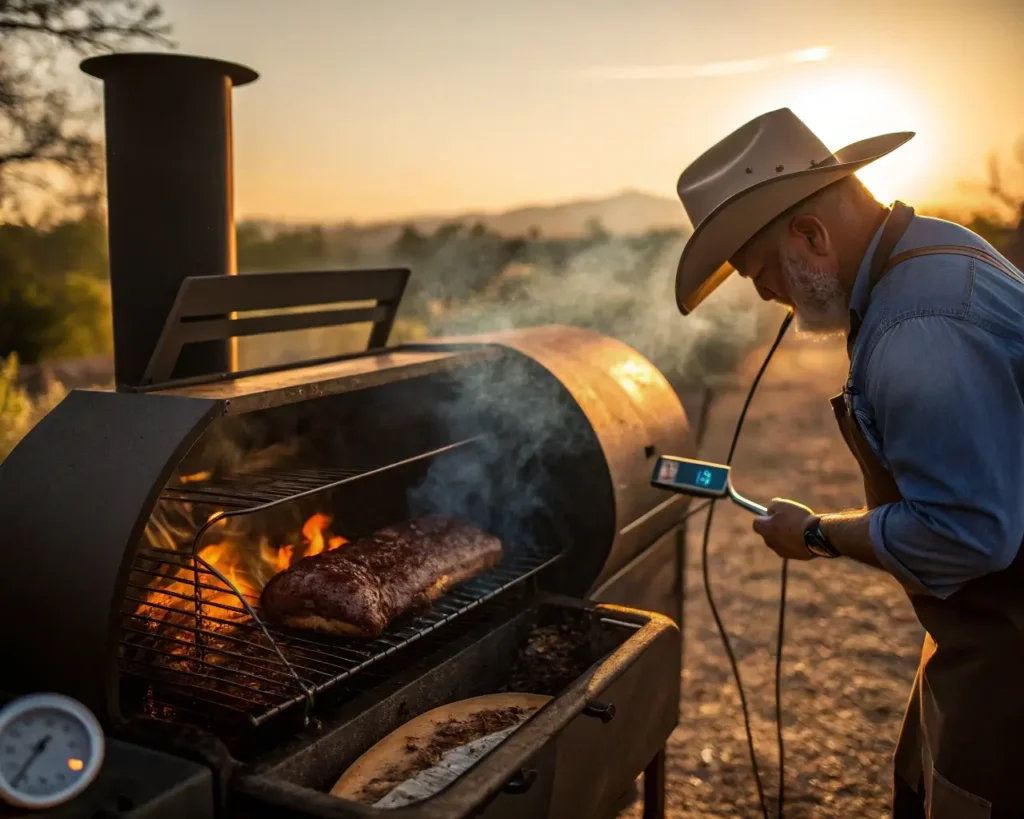 Texas Style Smoked Brisket Recipe – Brisket Cooking in a Smoker with Perfect Thin Blue