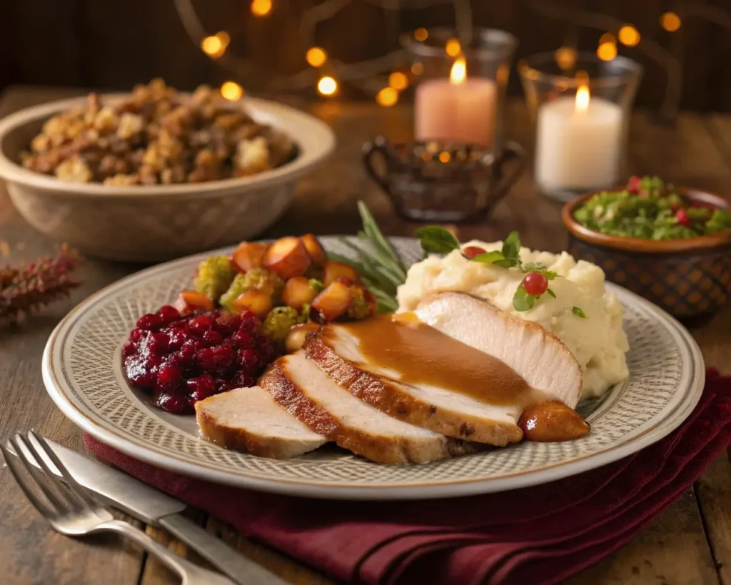 Best Thanksgiving Turkey served with classic holiday side dishes.