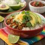 Ground Turkey Crock Pot Recipes: 5 Simple & Flavorful Slow Cooker Meals Slow-cooked turkey taco bowl with avocado and rice